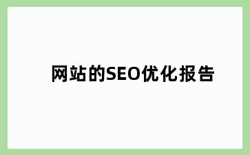 网站的SEO优化报告