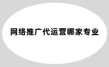 网络推广代运营哪家专业