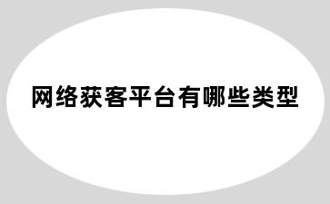 网络获客平台有哪些类型