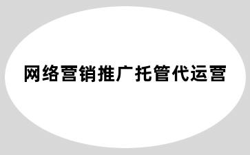 网络营销推广托管代运营