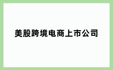 美股跨境电商上市公司