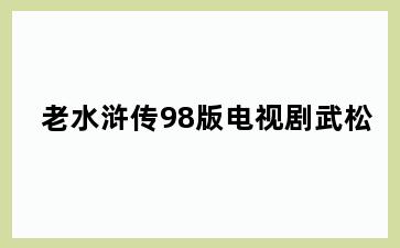 老水浒传98版电视剧武松
