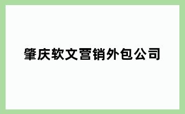 肇庆软文营销外包公司