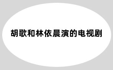 胡歌和林依晨演的电视剧