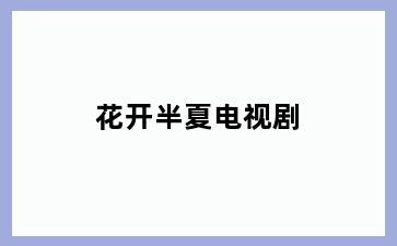 花开半夏电视剧