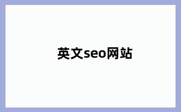 英文seo网站