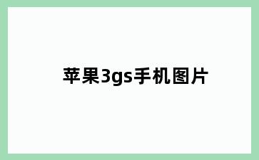 苹果3gs手机图片