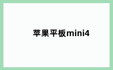 苹果平板mini4