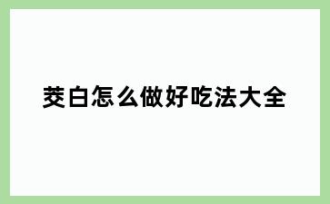 茭白怎么做好吃法大全