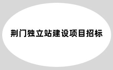 荆门独立站建设项目招标