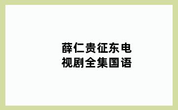 薛仁贵征东电视剧全集国语