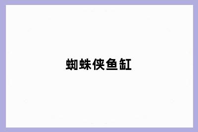 蜘蛛侠鱼缸