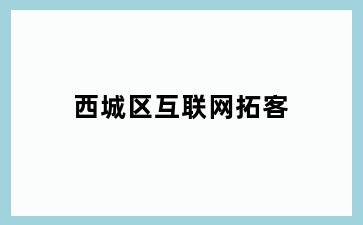 西城区互联网拓客