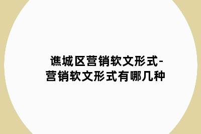 谯城区营销软文形式-营销软文形式有哪几种