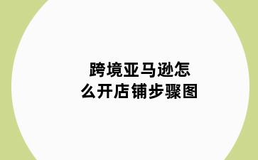跨境亚马逊怎么开店铺步骤图