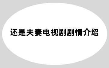 还是夫妻电视剧剧情介绍