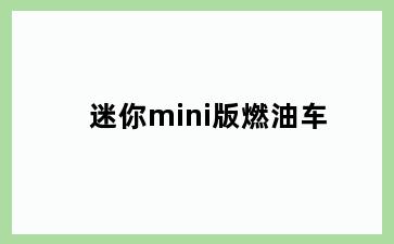 迷你mini版燃油车