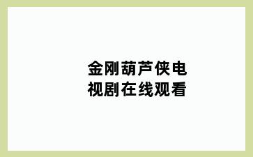 金刚葫芦侠电视剧在线观看
