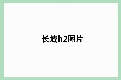 长城h2图片