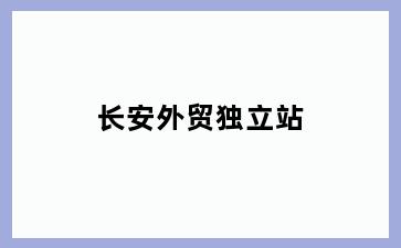 长安外贸独立站