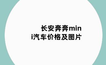 长安奔奔mini汽车价格及图片