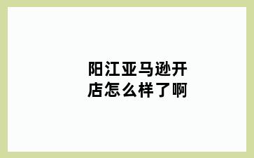 阳江亚马逊开店怎么样了啊