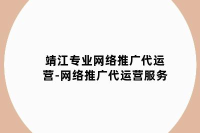 靖江专业网络推广代运营-网络推广代运营服务