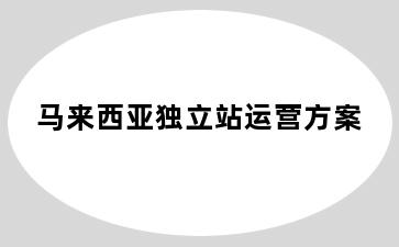 马来西亚独立站运营方案