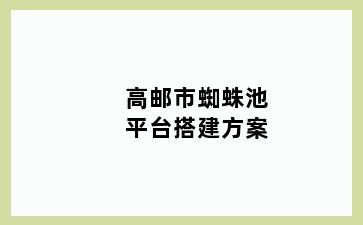 高邮市蜘蛛池平台搭建方案