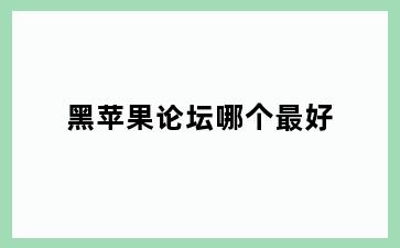 黑苹果论坛哪个最好